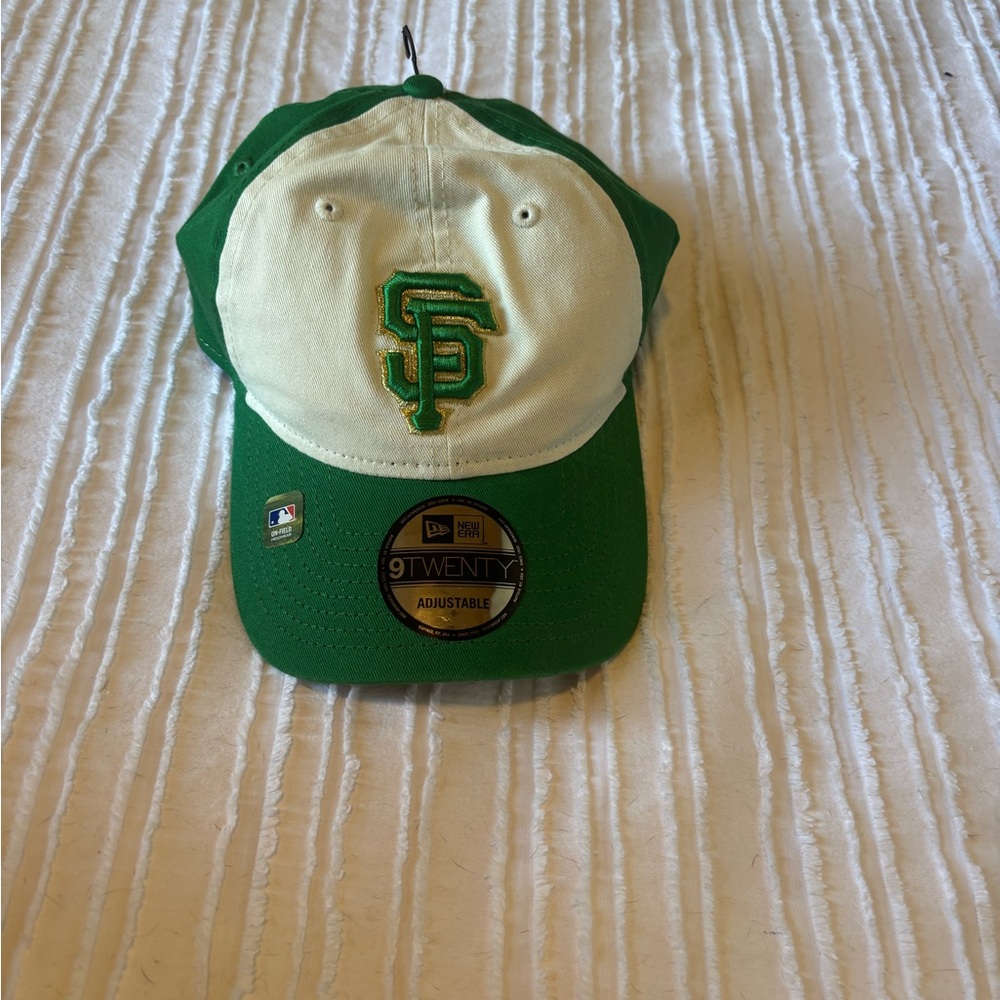 New Era Green and White 9TWENTY Cap